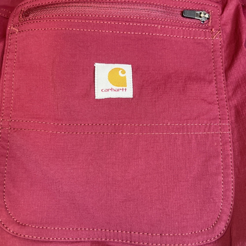 Carhartt Women's Force Ripstop Work Shorts 2XL Burgundy BS5266‑W Relaxed Fit NWT - Picture 9 of 16